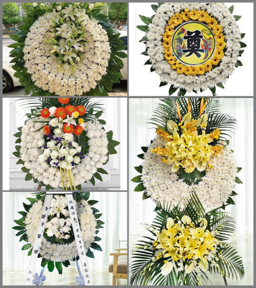 广东梅州市丰顺县汤坑镇新田村花圈速递